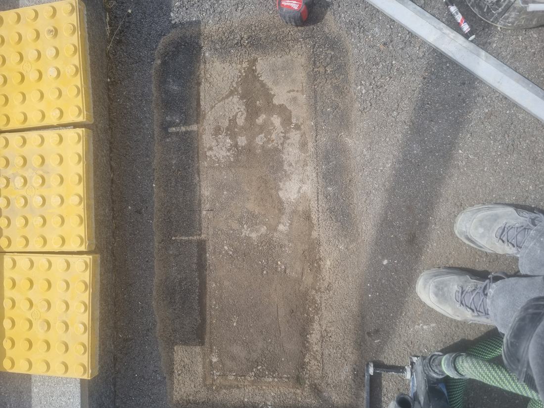 아산 점자블록 철거